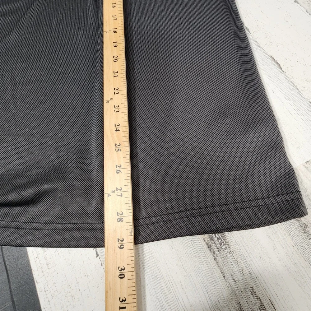 Bolle Polo Shirt Mens Medium Gray Textured Short Sleeve Performance Golf